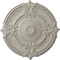 Ekena Millwork Attica Acanthus Leaf Medallion (Canopies up to 4 5/8"), 53 1/2"OD x 3 1/2"P, Pot of Cream Crackle CM53ATPCC - alternate 1